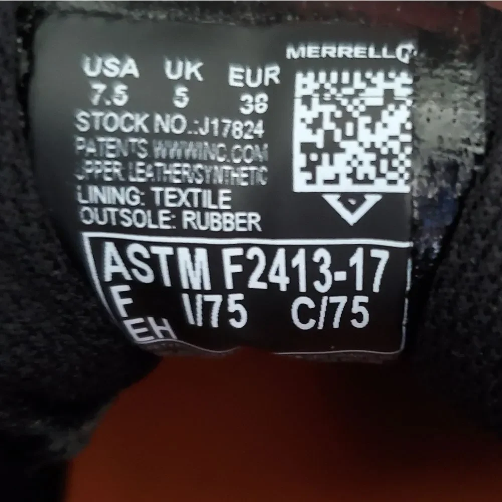 NWOT Merrell Windoc Steel Toe Work Shoe - Picture 10 of 10